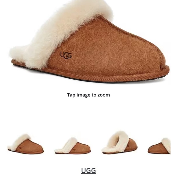 BNIB UGG Scuffette slippers tan sz5  suede authentic - Picture 3 of 7